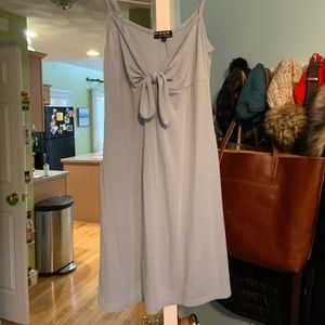 Light blue tie dress